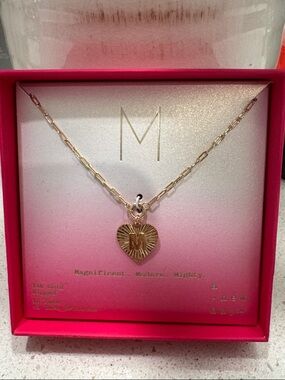 a new day Gold Radiant Heart Pendant Necklace